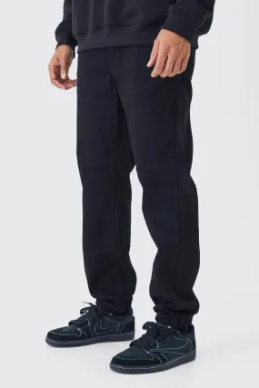 Elasticated Waistband Straight Fit Denim Joggers | boohooMAN UK