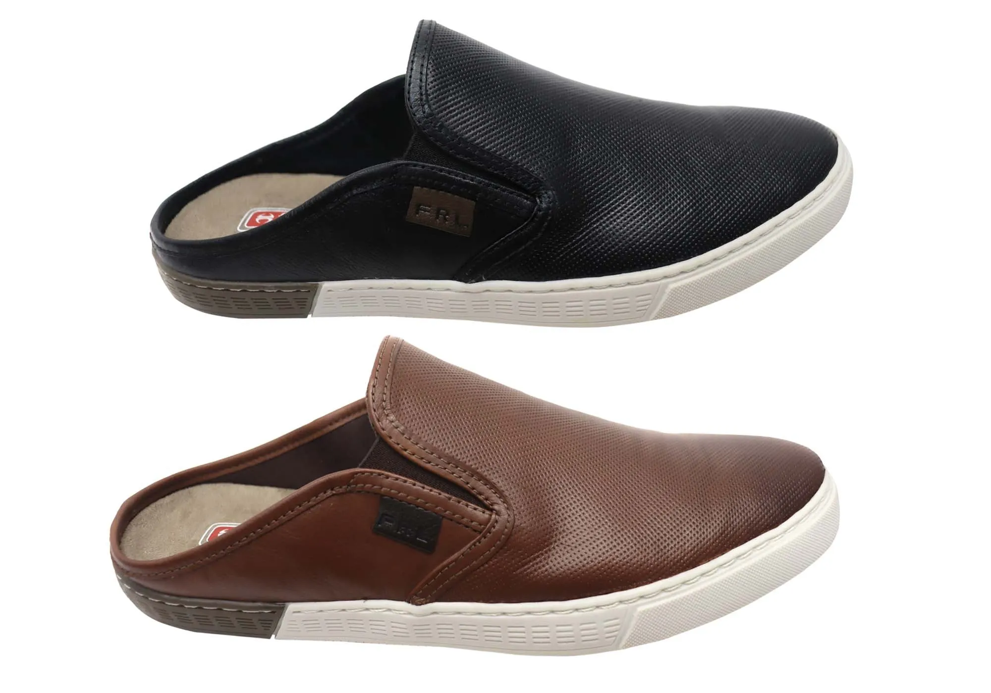 Ferricelli Lucca Mens Leather Slip On Casual Shoes Made In Brazil