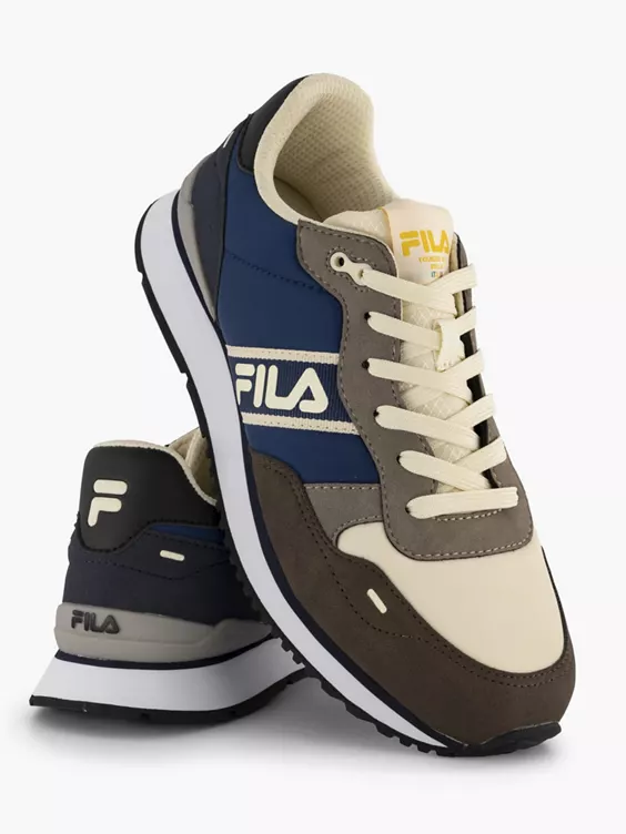 FILA  Blue/Brown Lace Up Trainers