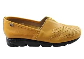 Flex & Go Ambrozia Womens Comfortable Leather Shoes Made In Portugal