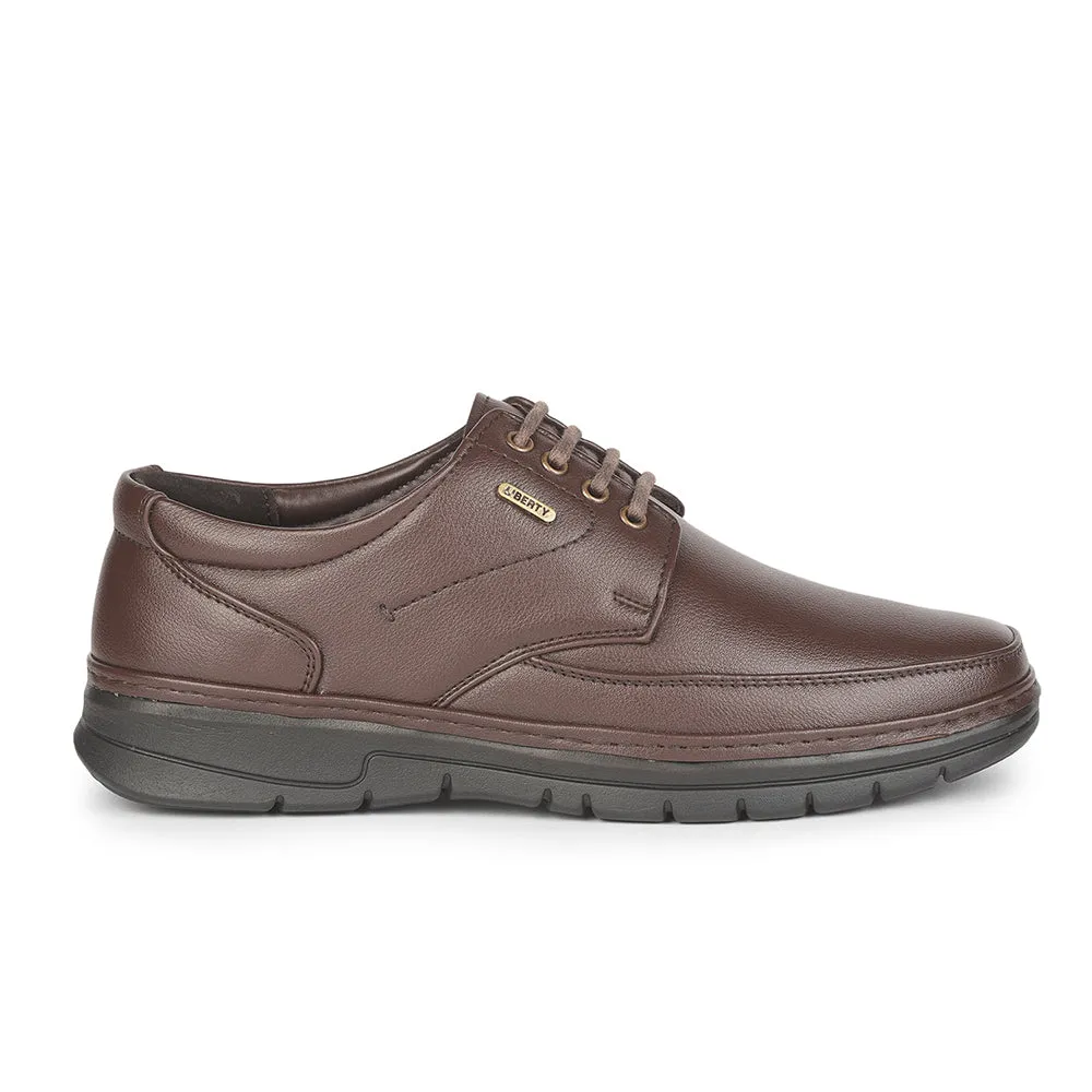 Fortune (Brown) Formal Lace Up Shoes For Men ER-35 By Liberty