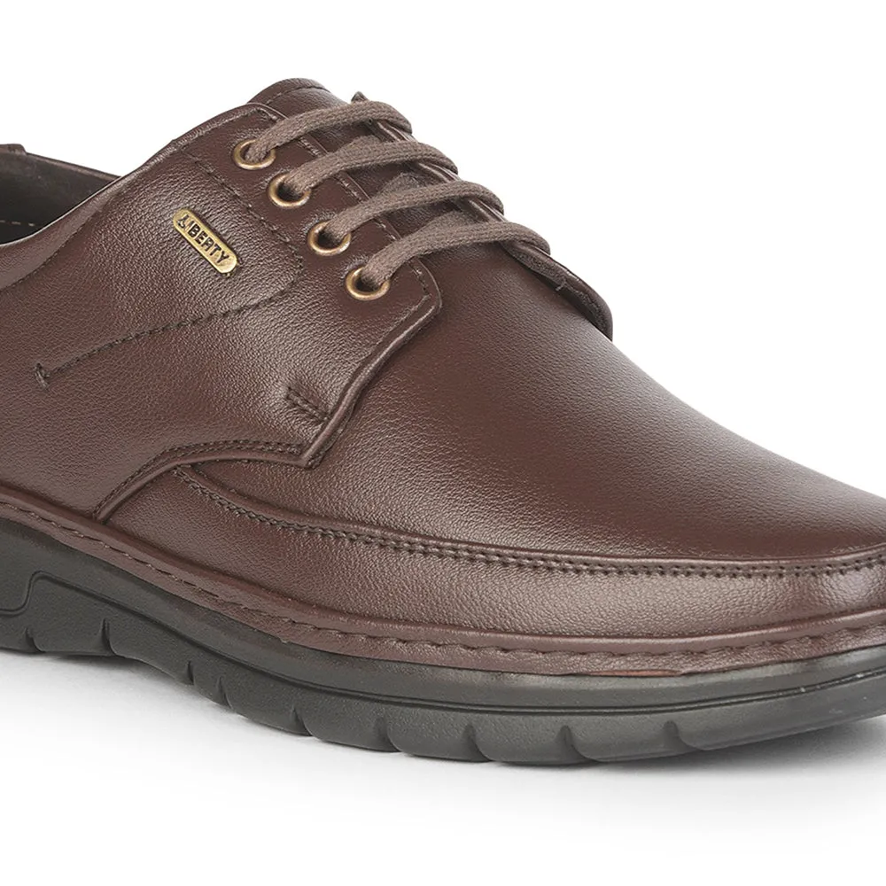 Fortune (Brown) Formal Lace Up Shoes For Men ER-35 By Liberty