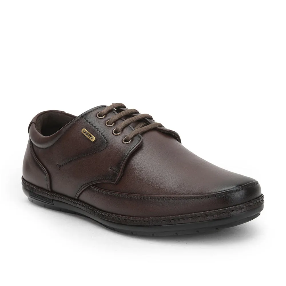 Fortune (Brown) Formal Lace Up Shoes For Men ER-61 By Liberty