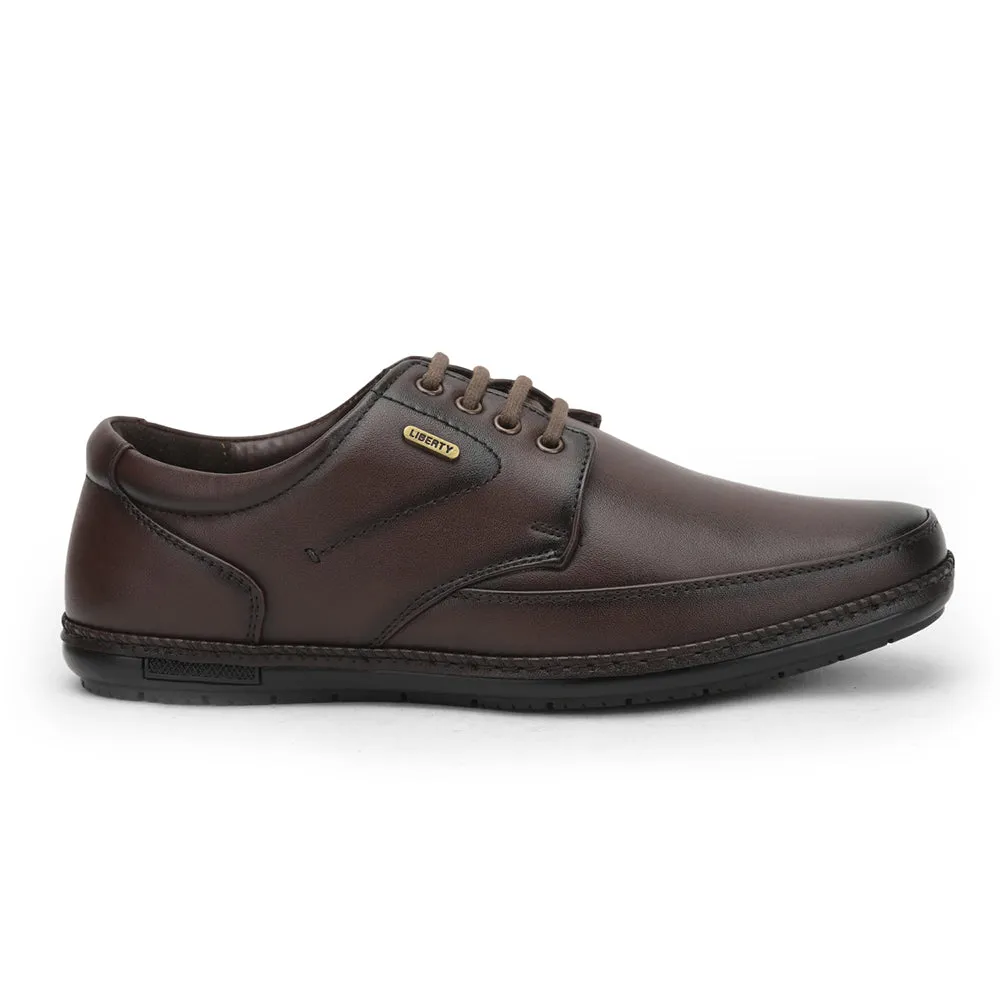 Fortune (Brown) Formal Lace Up Shoes For Men ER-61 By Liberty