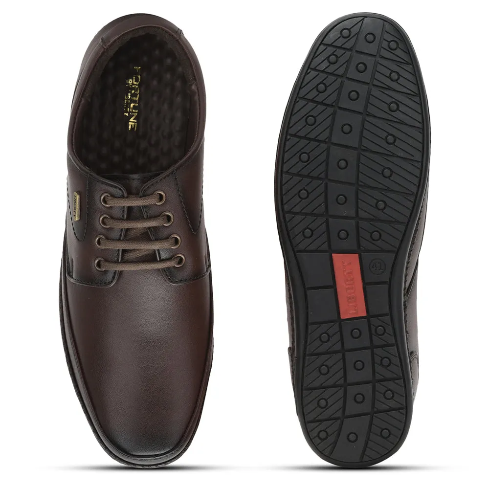 Fortune (Brown) Formal Lace Up Shoes For Men ER-61 By Liberty