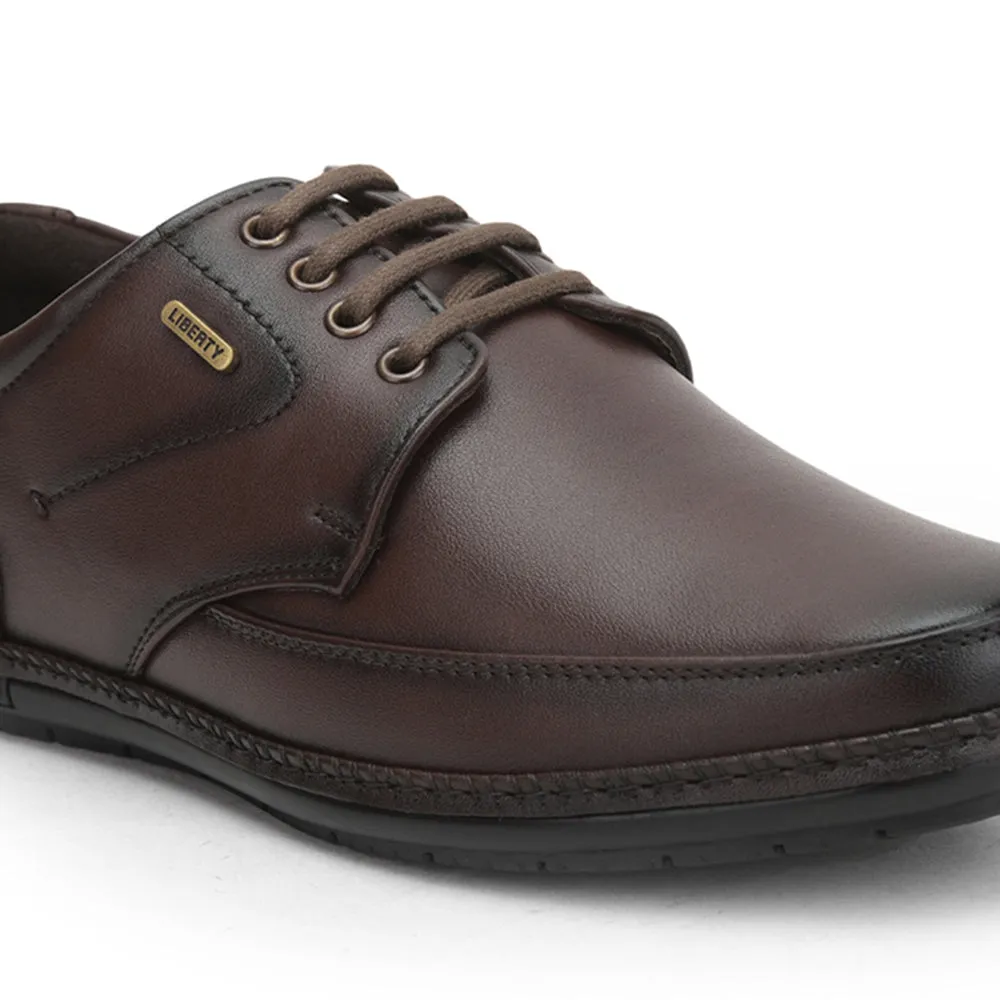 Fortune (Brown) Formal Lace Up Shoes For Men ER-61 By Liberty