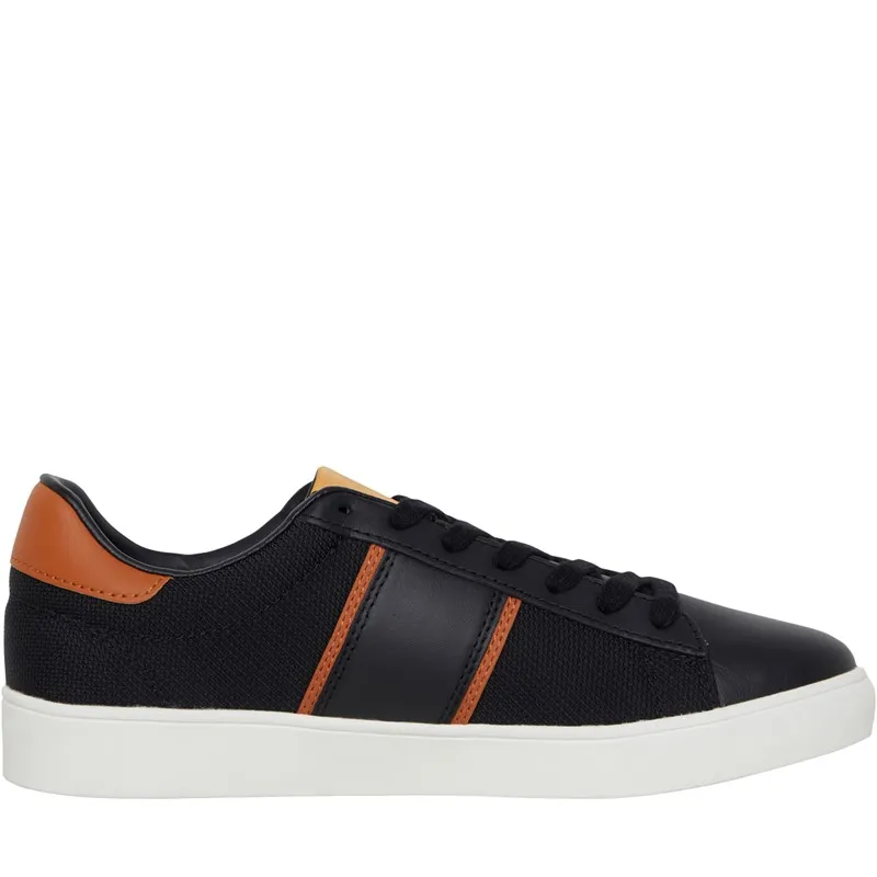 Fred Perry Spencer Textured Poly Trainers Black