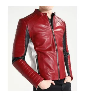 Freddie Mercury Bohemian Rhapsody Red Leather Jacket