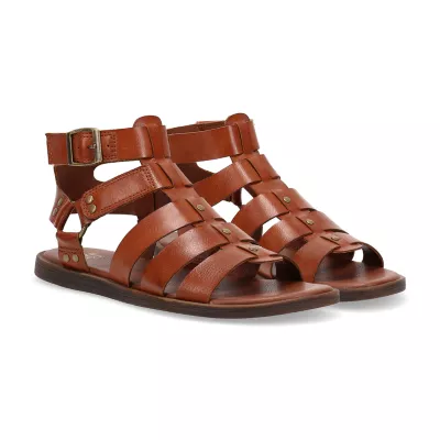 Frye and Co. Womens Dahlia Ankle Strap Gladiator Sandals