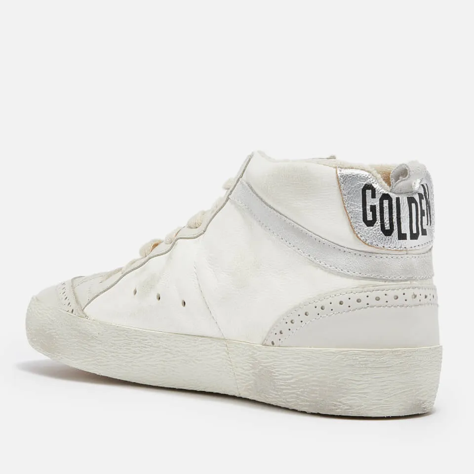 Golden Goose Women's Mid Star Leather and Suede Trainers - UK 4 | Coggles