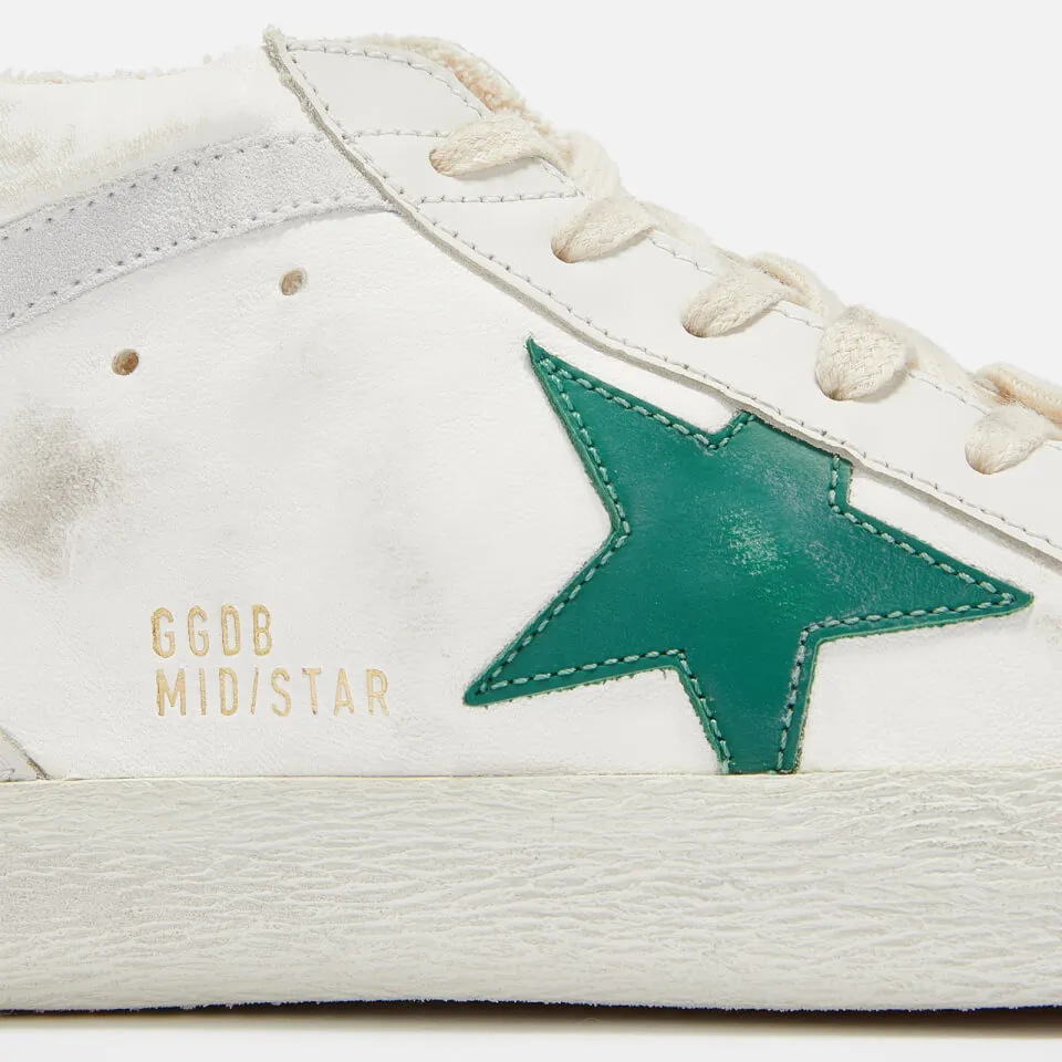 Golden Goose Women's Mid Star Leather and Suede Trainers - UK 4 | Coggles