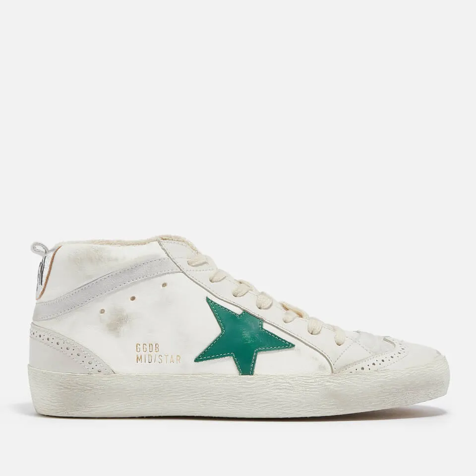 Golden Goose Women's Mid Star Leather and Suede Trainers - UK 4 | Coggles