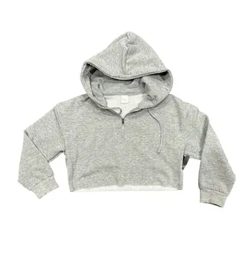 Half Zip Crop Hoodie- Girls