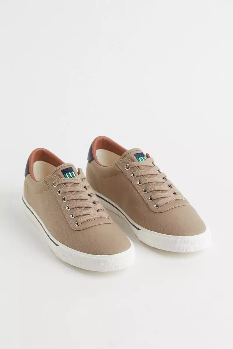 H&M Cotton canvas trainers