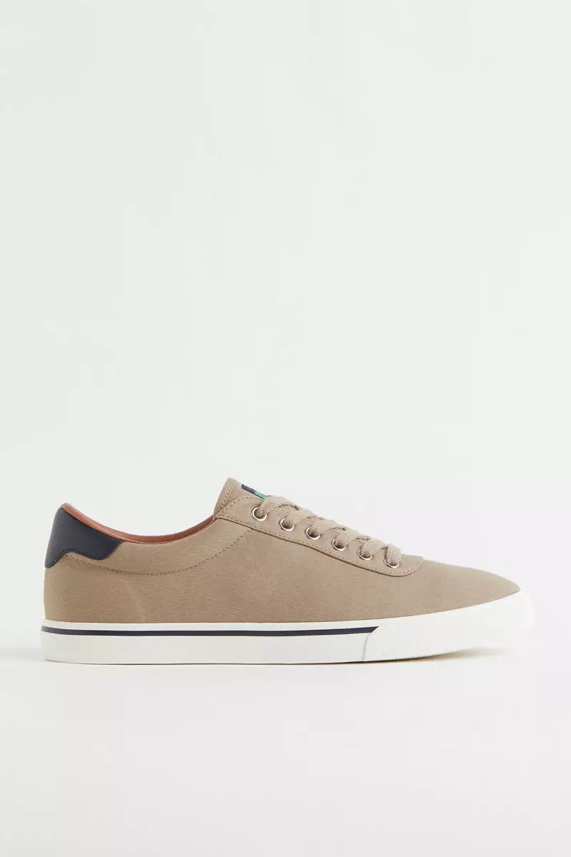 H&M Cotton canvas trainers