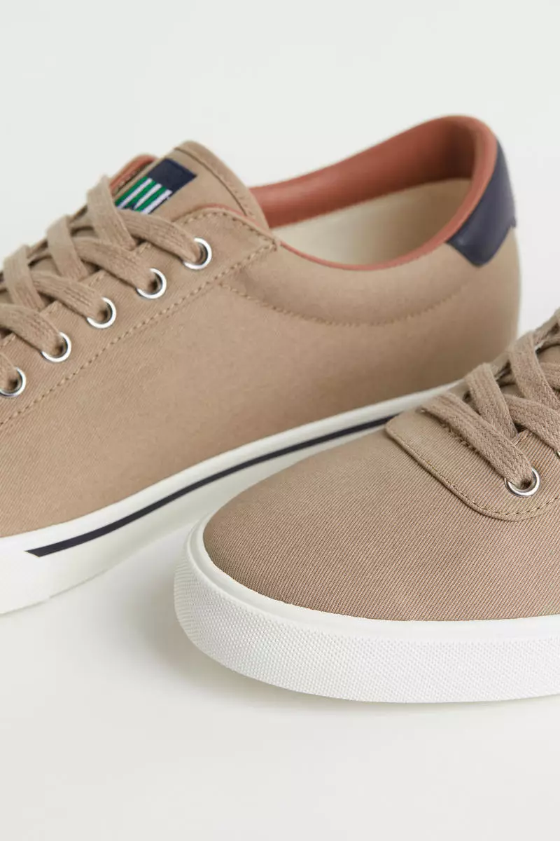 H&M Cotton canvas trainers