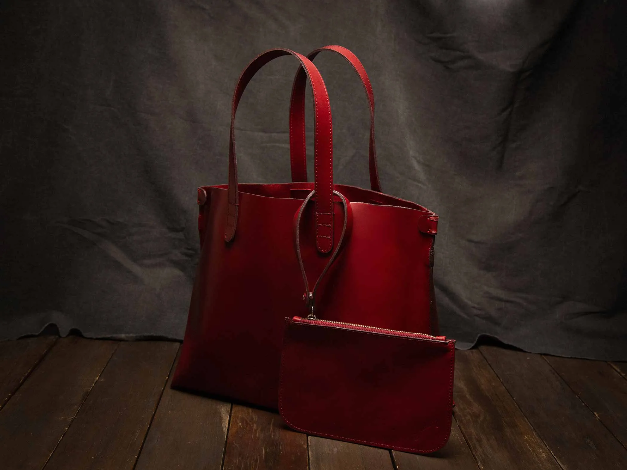 Handbag Toti Burgundy