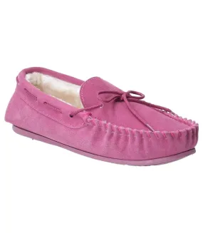 Hush Puppies Womens/Ladies Allie Slip On Leather Slipper (Rose) - UTFS6640