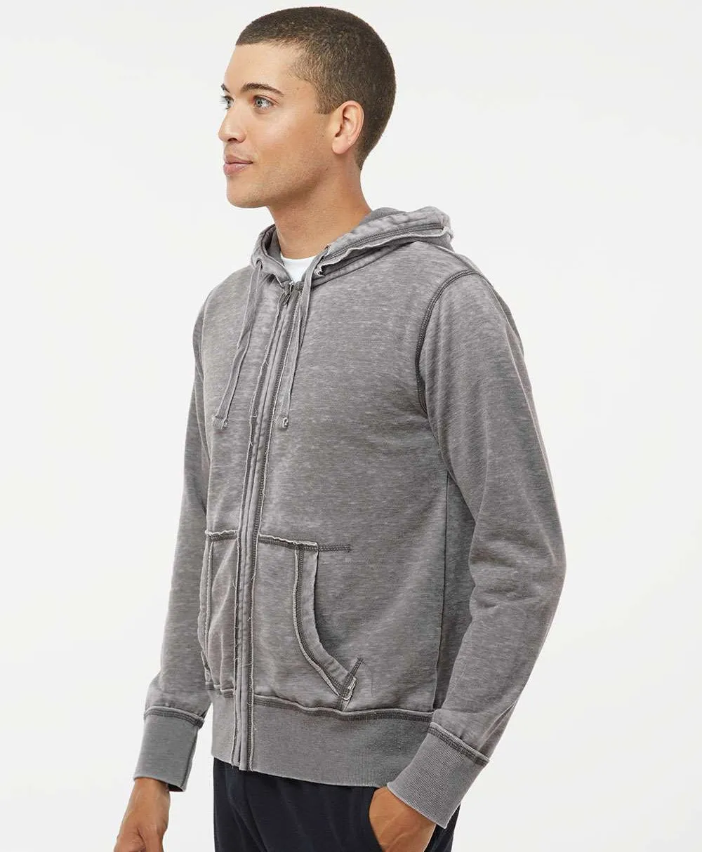 J America Vintage Zen Fleece Full-Zip Hooded Sweatshirt