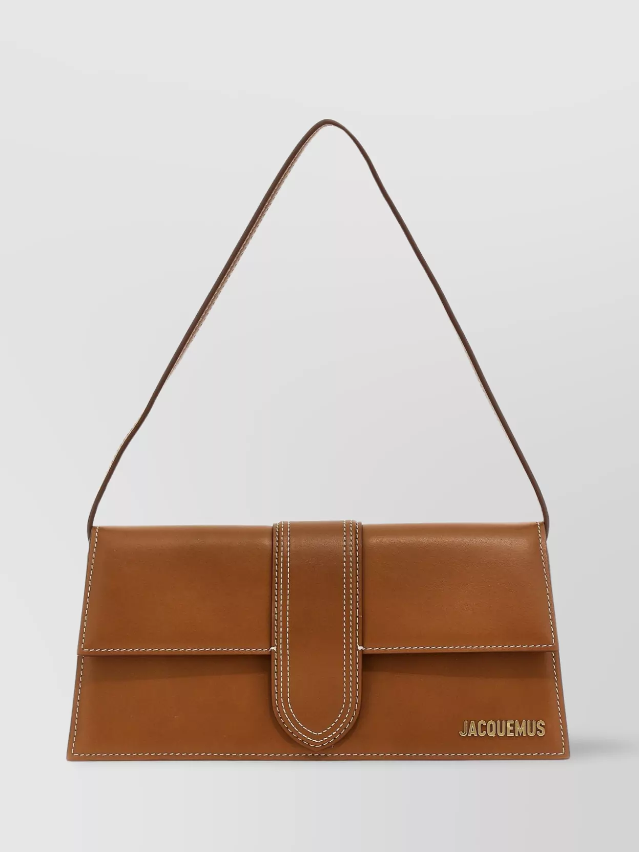 Jacquemus   Long rectangular shoulder bag with contrast stitching