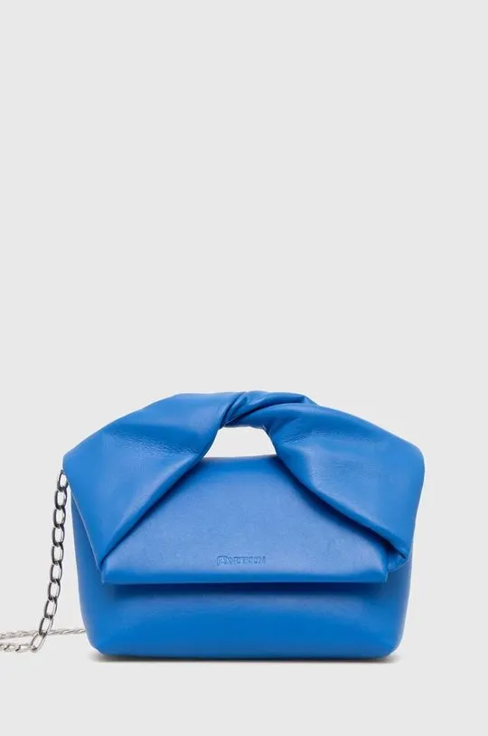 JW Anderson leather handbag Midi Twister Bag blue color HB0595.LA0315.830