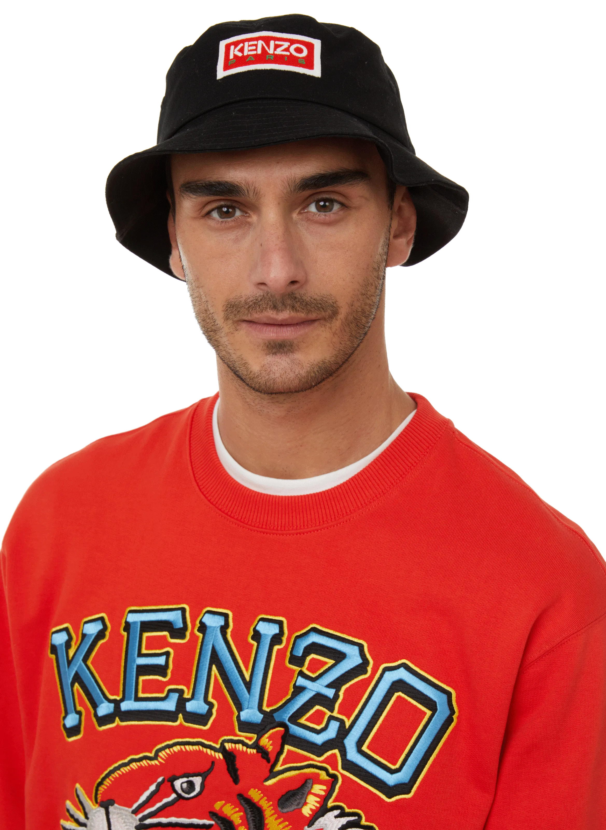 KENZO  Kenzo Tag cotton bucket hat - Black