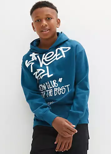 Kids Oversized Printed Hoodie by bonprix | Look Again