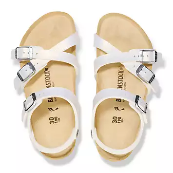 Kumba Girls Shiny Lizard Sandals by Birkenstock | Look Again