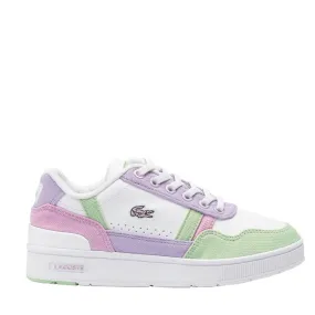 Lacoste Kids T-Clip Trainers White/Pink