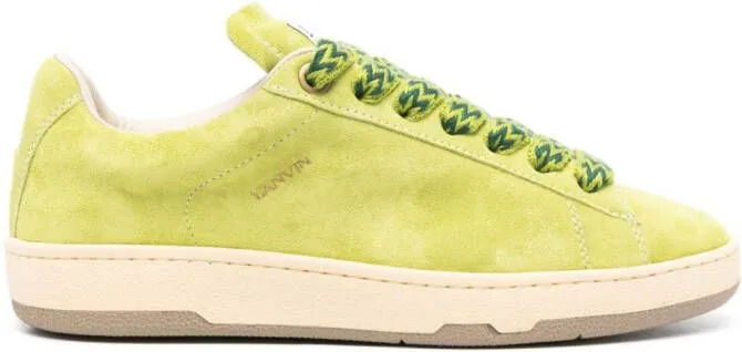 Lanvin Curb Lite suede sneakers Green