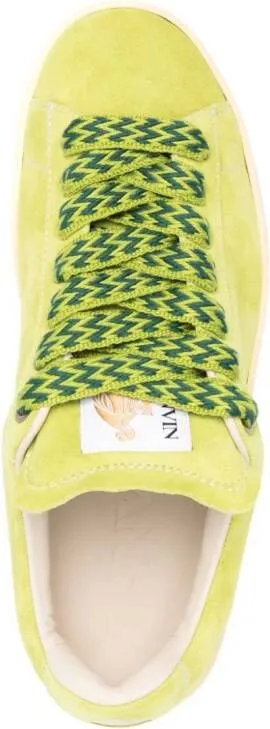 Lanvin Curb Lite suede sneakers Green