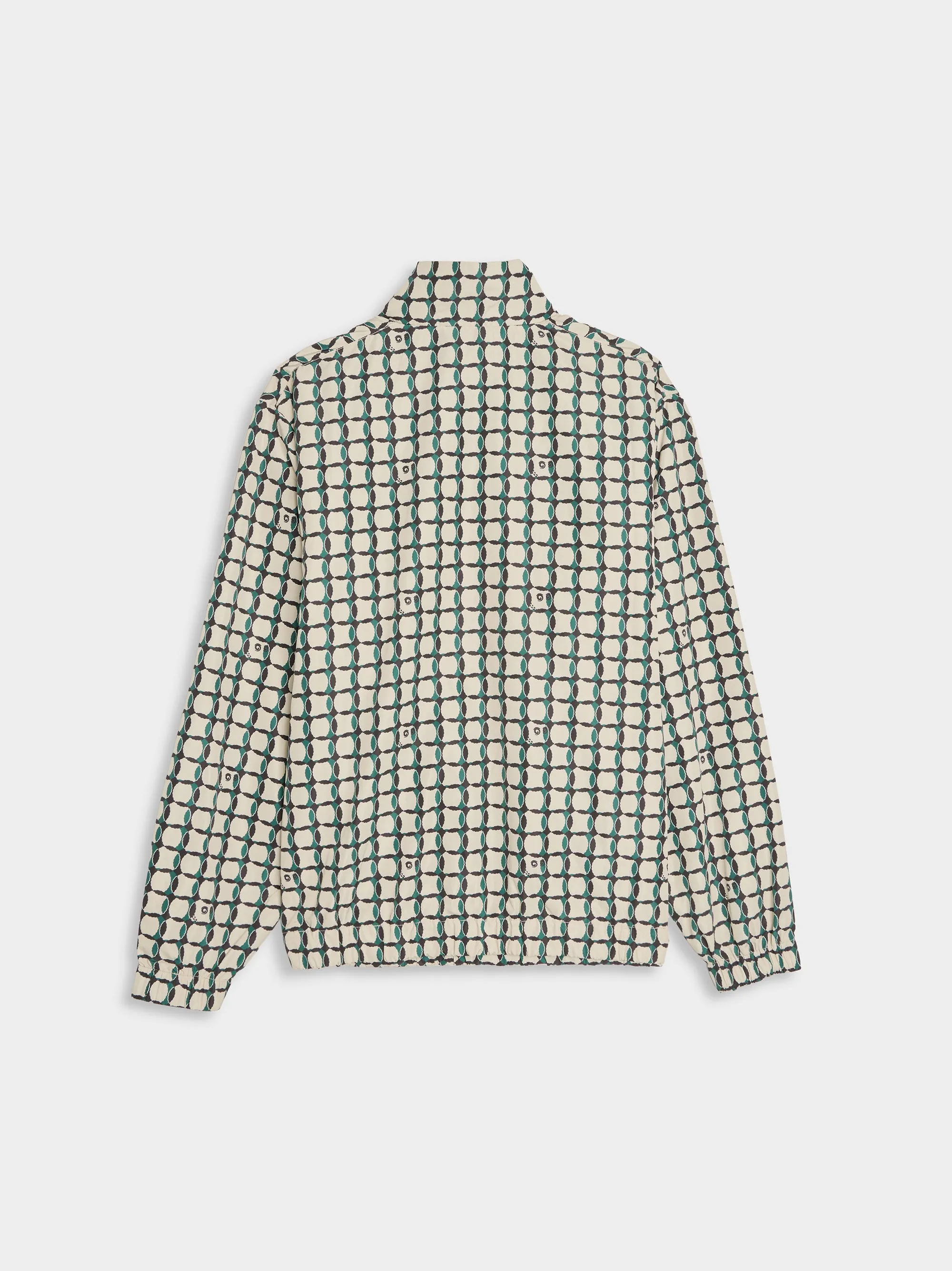 Lattice Nylon Quarter Zip Jacket, Bistro Green