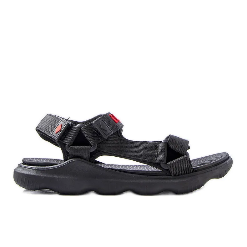 Lee Cooper Black sports sandals LCW-23-34-1696M