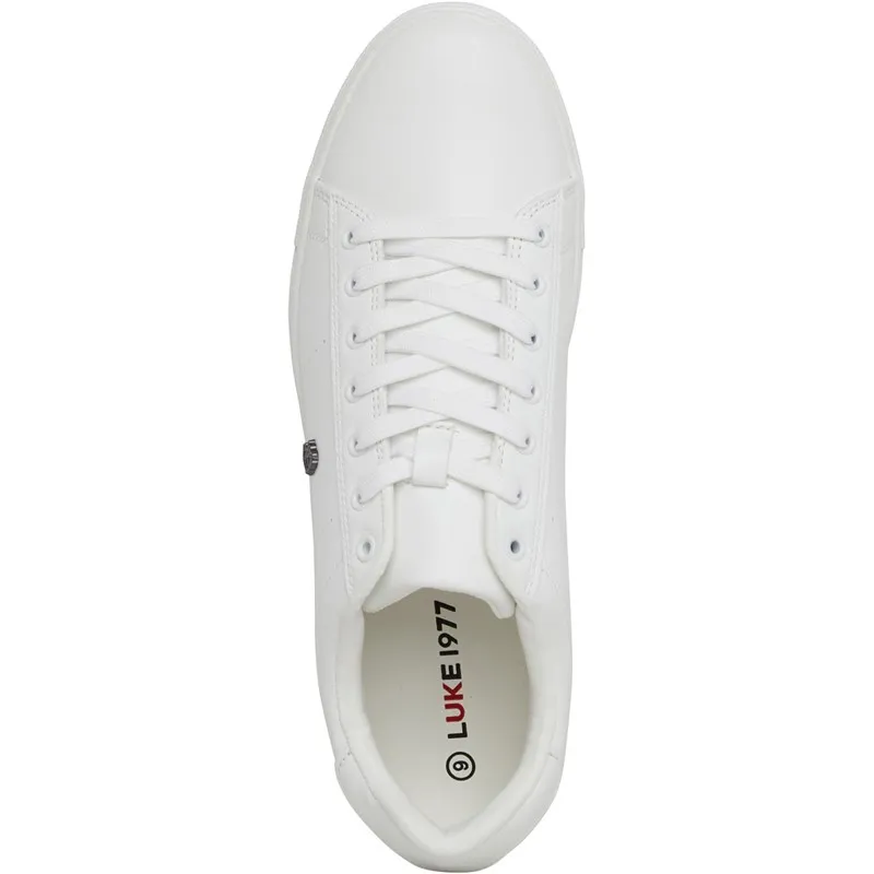 LUKE 1977 Mens Charlo Trainers White