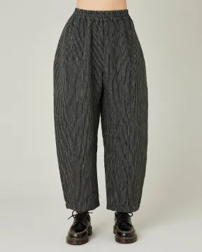 Mabel Black & Ecru Pencil Stripe Linen Trousers