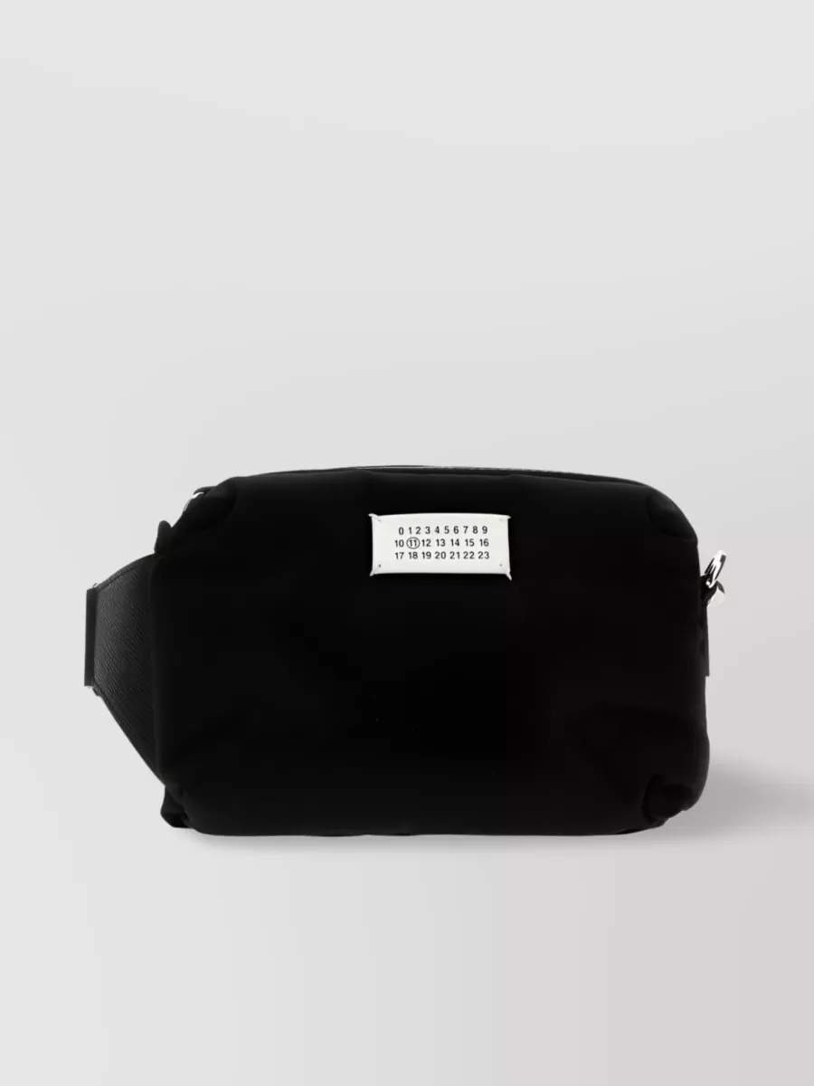 Maison Margiela   Front zip numbers shoulder bag