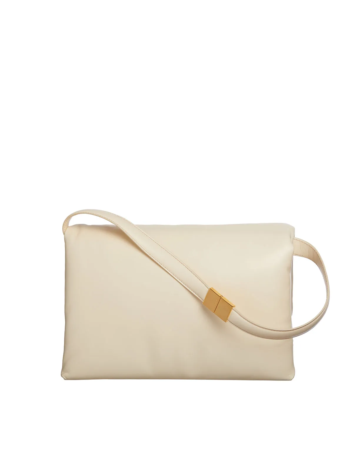 MARNI Elegant White Leather Shoulder Bag for Women - CARRYOVER