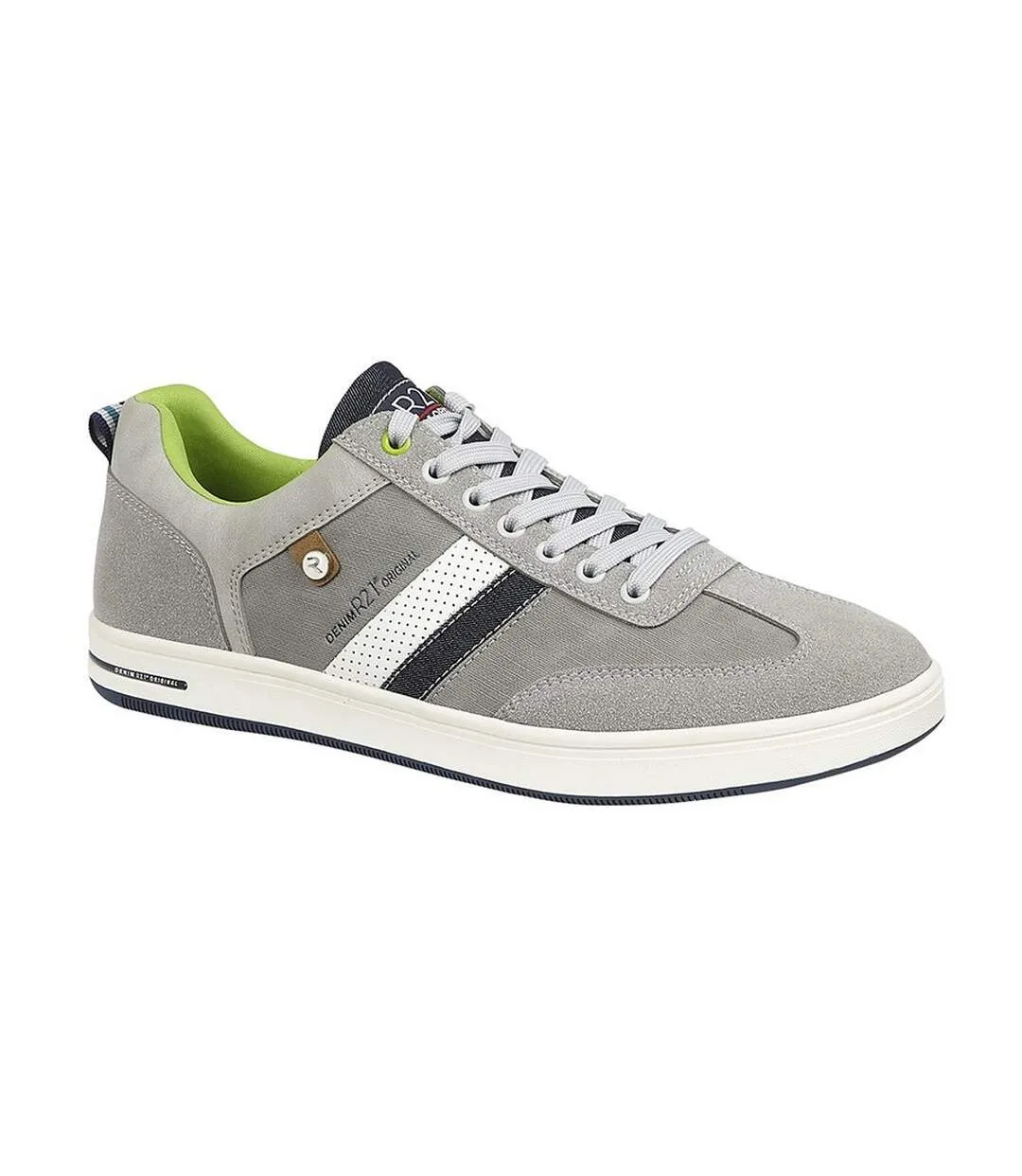 Mens 7-eye casual trainers grey Route 21