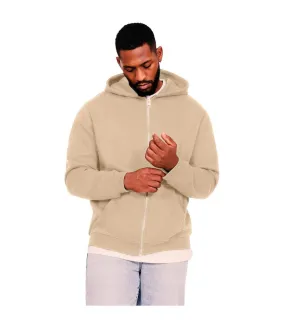 Mens core ringspun cotton full zip hoodie sand Casual Classics