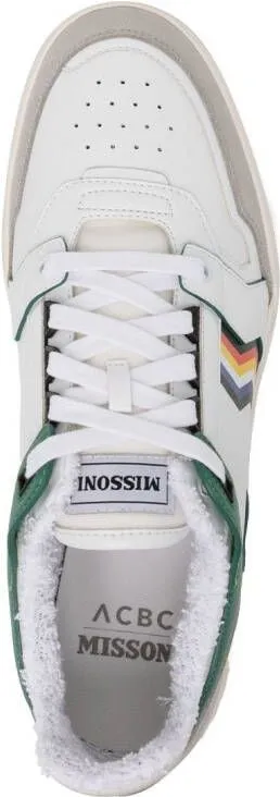 Missoni zigzag-print leather sneakers Multicolour