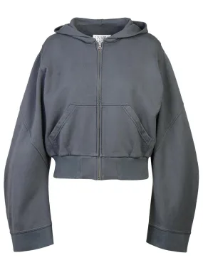 Mm6 Maison Margiela    Mm6 Maison Margiela Grey Cotton Hoodie