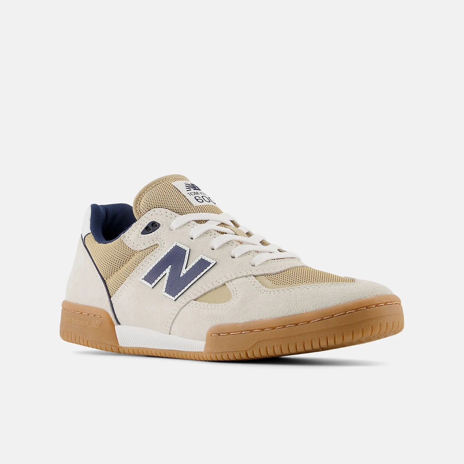 NB Numeric Tom Knox 600 Sneakers - Sea Salt with NB Navy