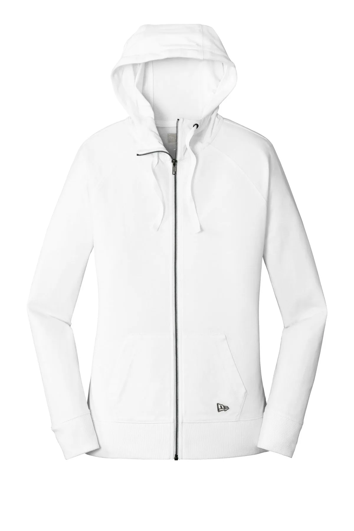 New Era Women's Sueded Cotton Blend Full-Zip Hoodie. LNEA122