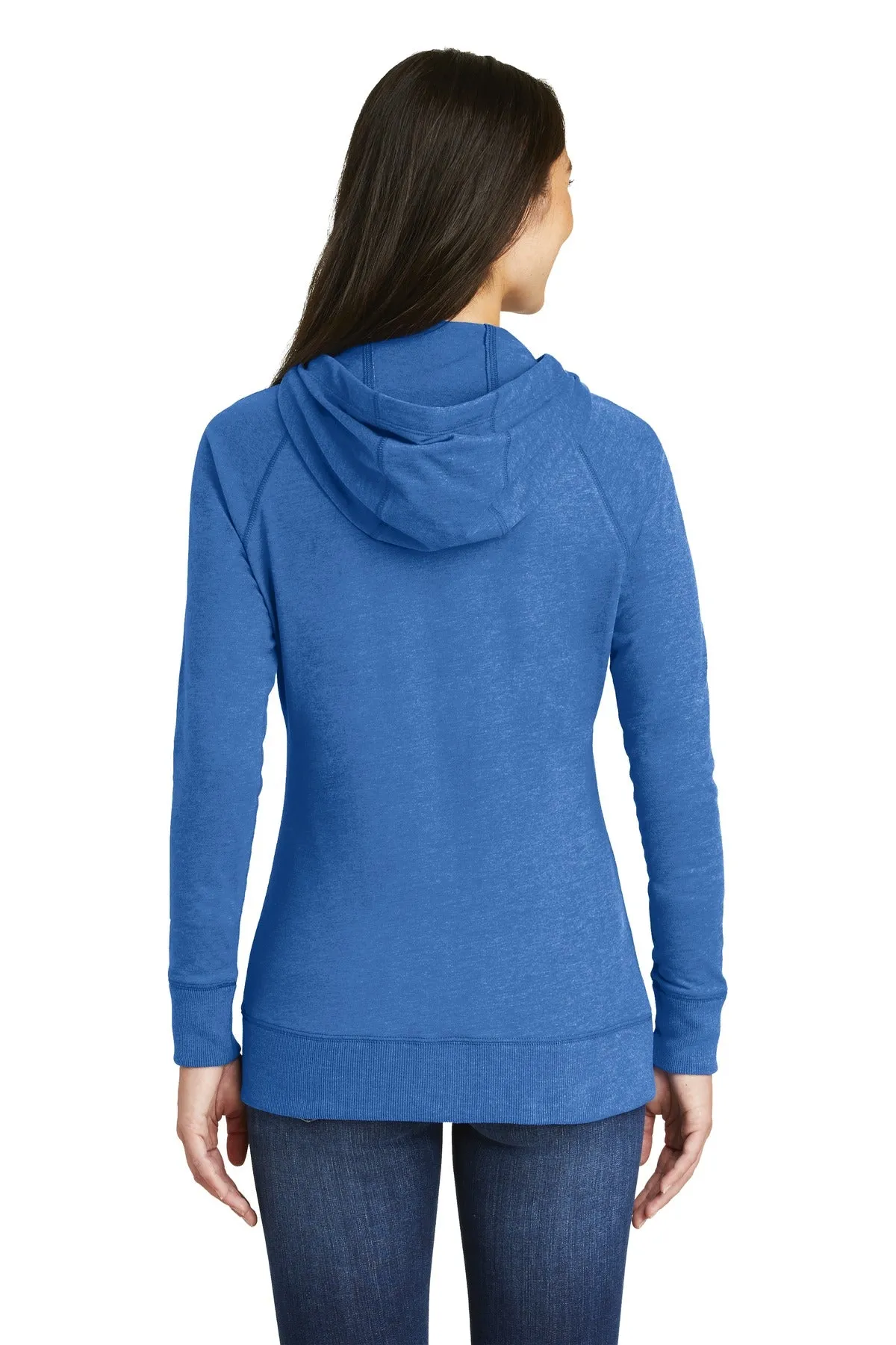 New Era Women's Sueded Cotton Blend Full-Zip Hoodie. LNEA122