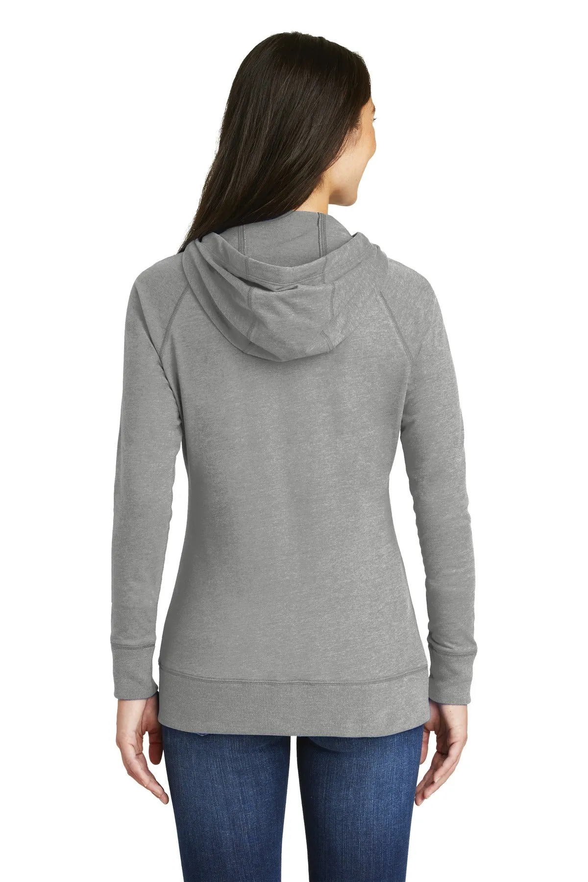 New Era Women's Sueded Cotton Blend Full-Zip Hoodie. LNEA122