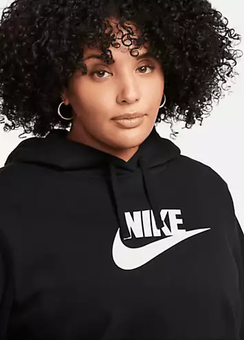 Nike Club Fleece Logo Print Hooded Sweatshirt | Grattan