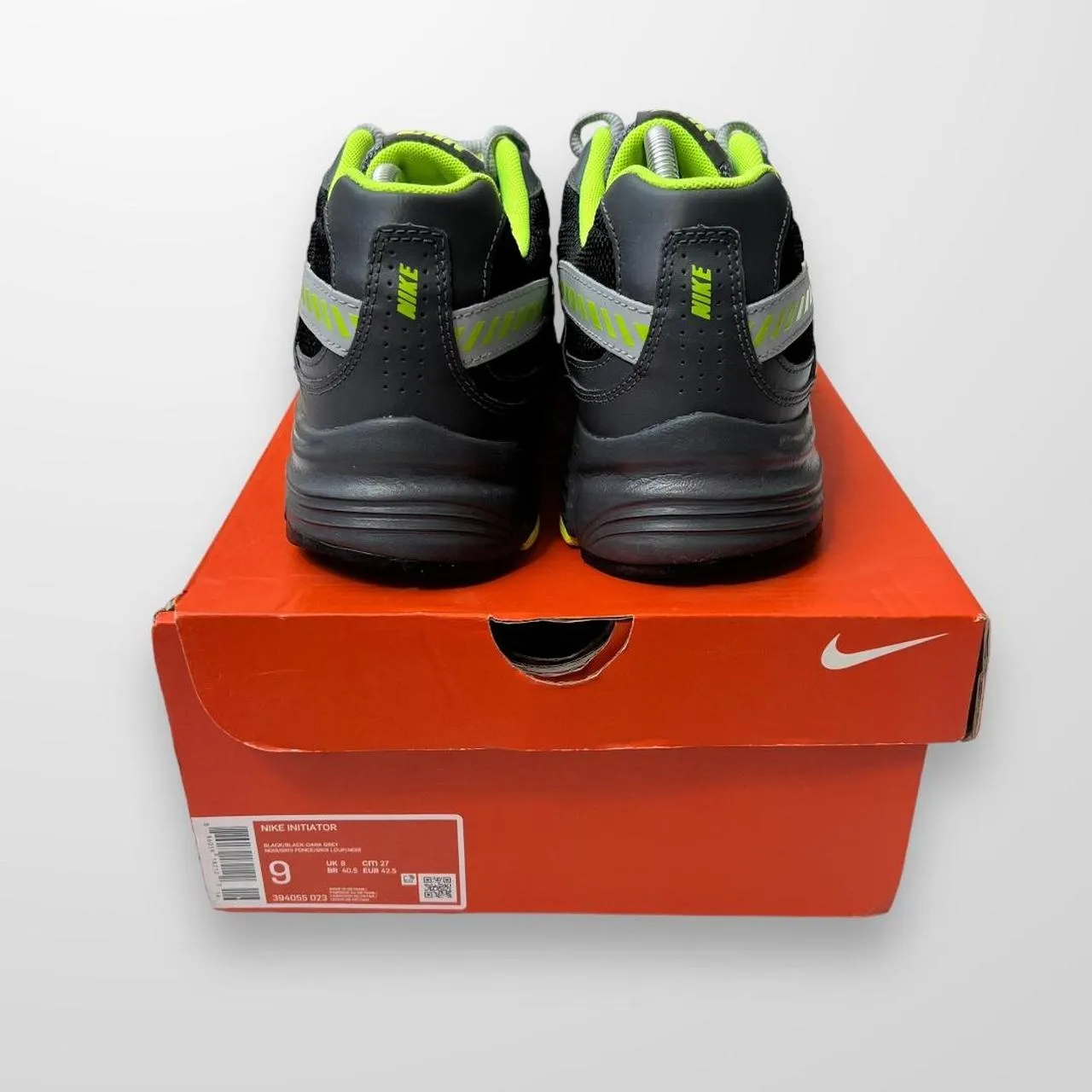 Nike Initiator Trainers In Black, Grey & Neon