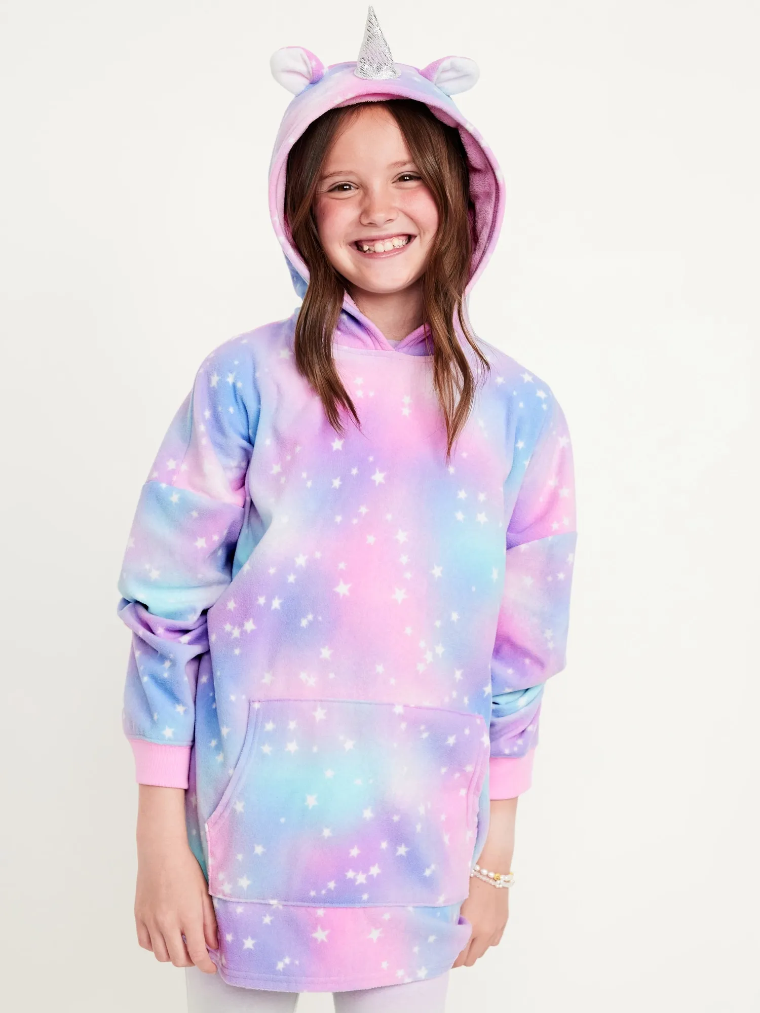 Old Navy Oversized Critter Pocket Pajama Hoodie for Girls