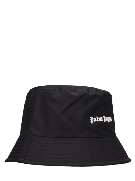 Palm Angels   Classic logo canvas bucket hat 