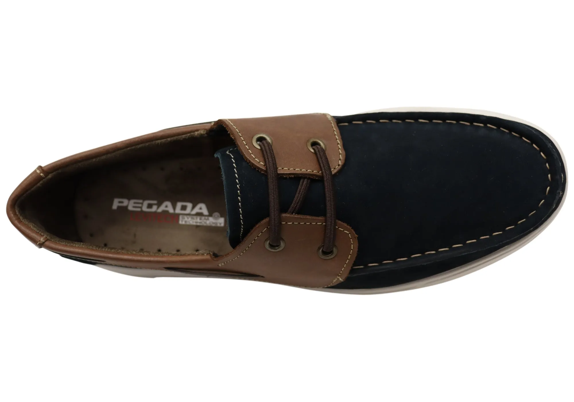 Pegada Wright Mens Comfortable Leather Casual Shoes Made In Brazil